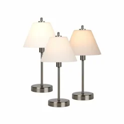 Lampe de table Lucide TOUCH Nickel mat, 1 lumière