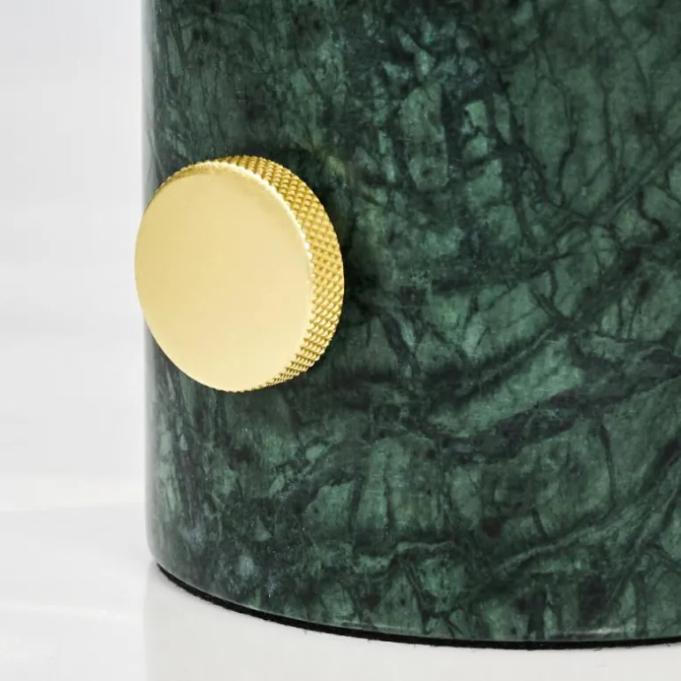 Lampe de table Maoro Vert, Laiton, 1 lumière