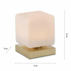 Lampe de table Paul Neuhaus DADOA LED Laiton, 1 lumière