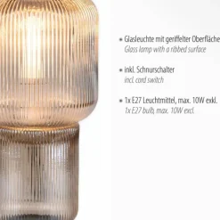 Lampe de table Paul Neuhaus MASHI Ambre, 1 lumière
