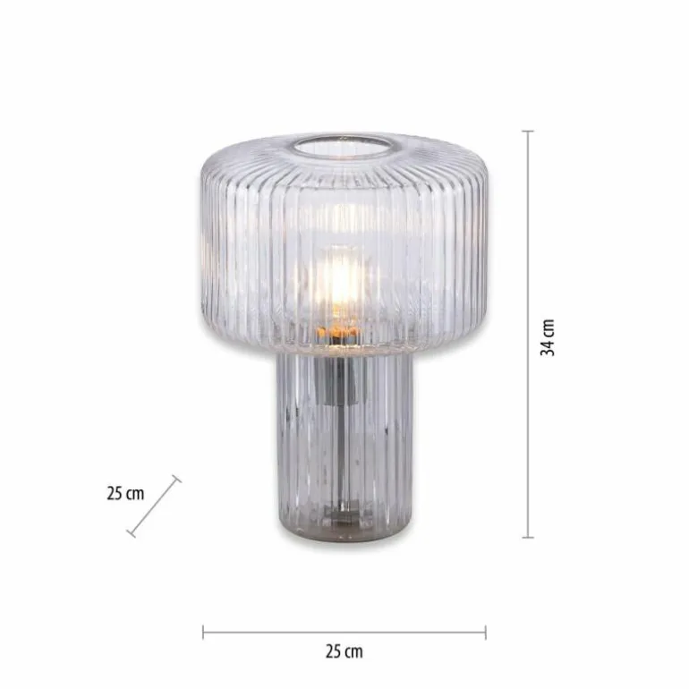 Lampe de table Paul Neuhaus FUNGUS Transparent, 1 lumière