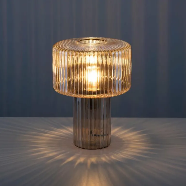Lampe de table Paul Neuhaus FUNGUS Ambre, 1 lumière