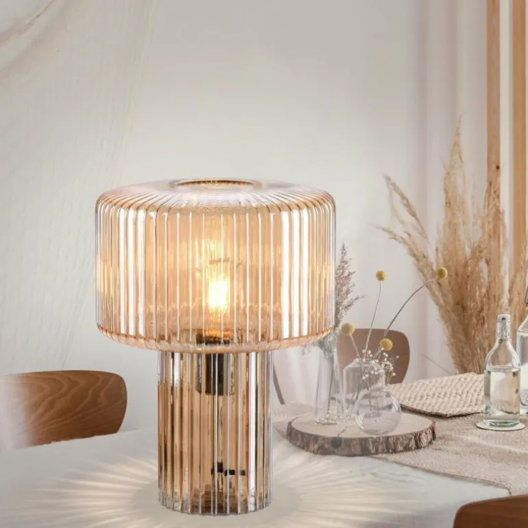 Lampe de table Paul Neuhaus FUNGUS Ambre, 1 lumière