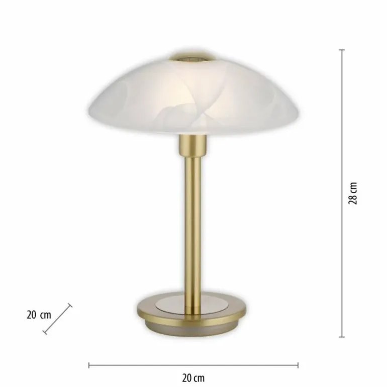 Lampe de table Paul Neuhaus ENOVA LED Laiton, 1 lumière