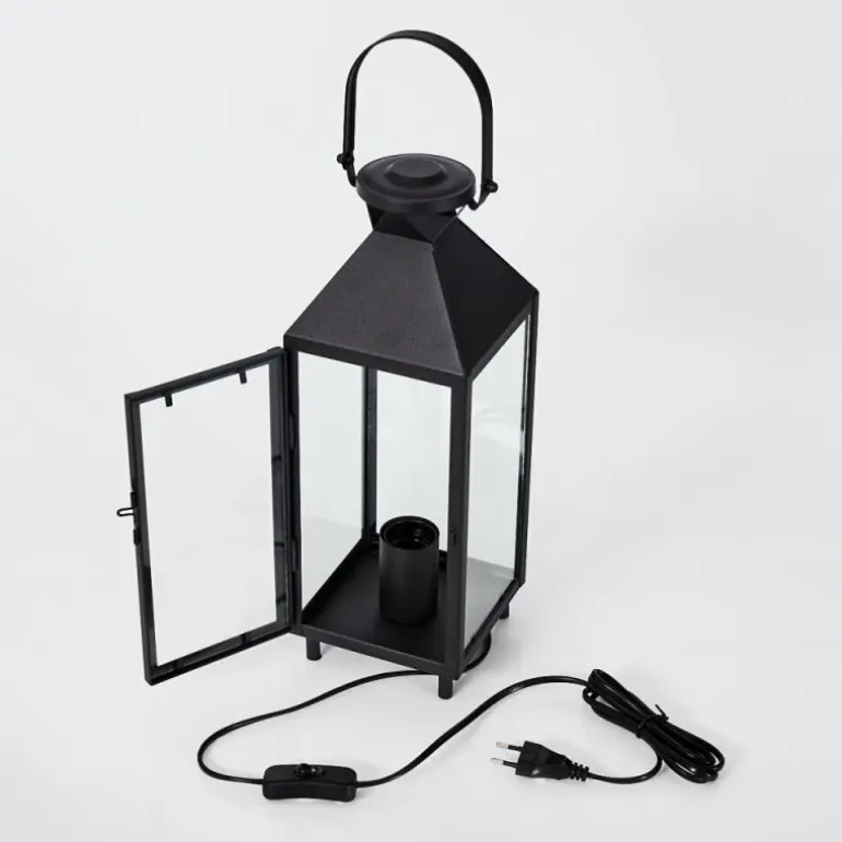 Lampe de table Raupunga Noir, 1 lumière