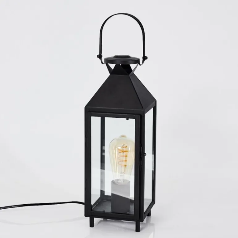 Lampe de table Raupunga Noir, 1 lumière