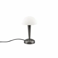 Lampe de table Reality CANARIA LED Chrome, Noir, 1 lumière