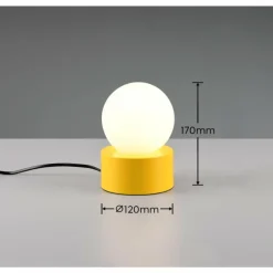 Lampe de table Reality COUNTESS Jaune, 1 lumière