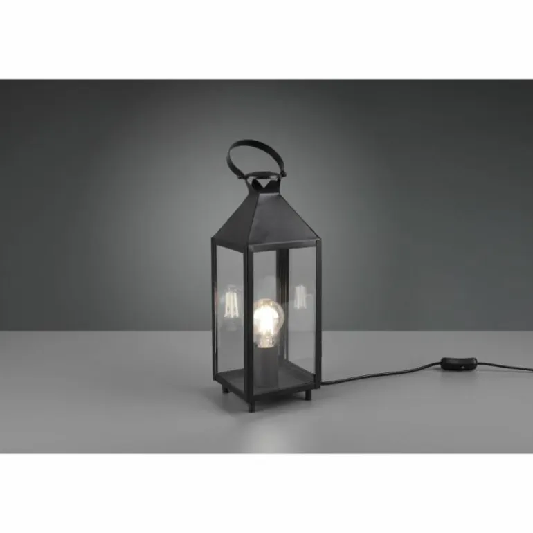 Lampe de table Reality Farola LED Noir, 1 lumière