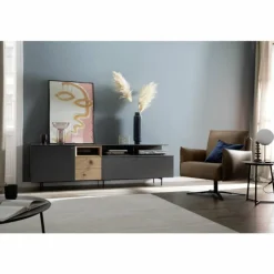 Lampe de table SCHÖNER WOHNEN-Kollektion PALAIS Noir, 1 lumière