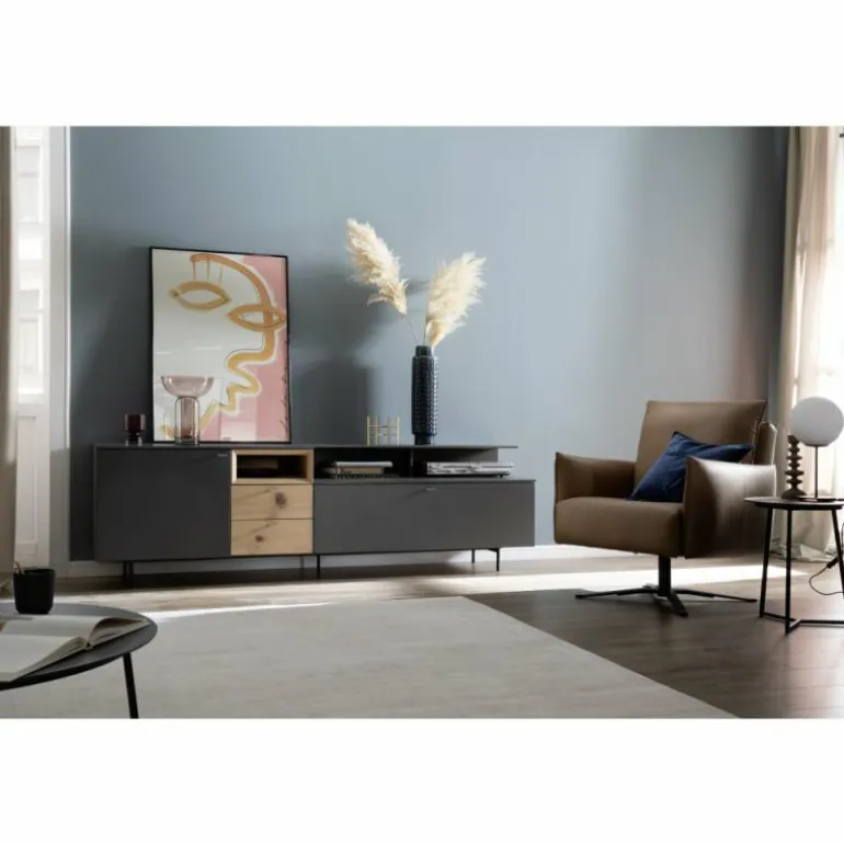 Lampe de table SCHÖNER WOHNEN-Kollektion PALAIS Noir, 1 lumière