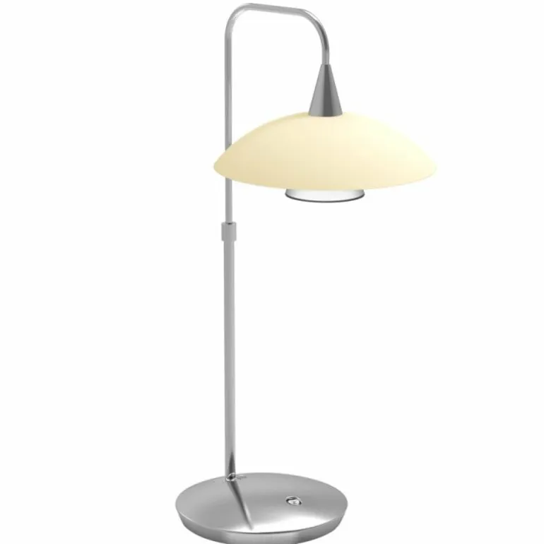 Lampe de table Steinhauer Tallerken LED Acier inoxydable, Blanc, 1 lumière