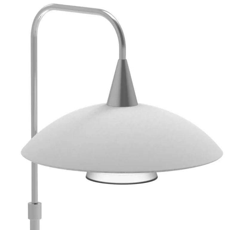Lampe de table Steinhauer Tallerken LED Acier inoxydable, Blanc, 1 lumière