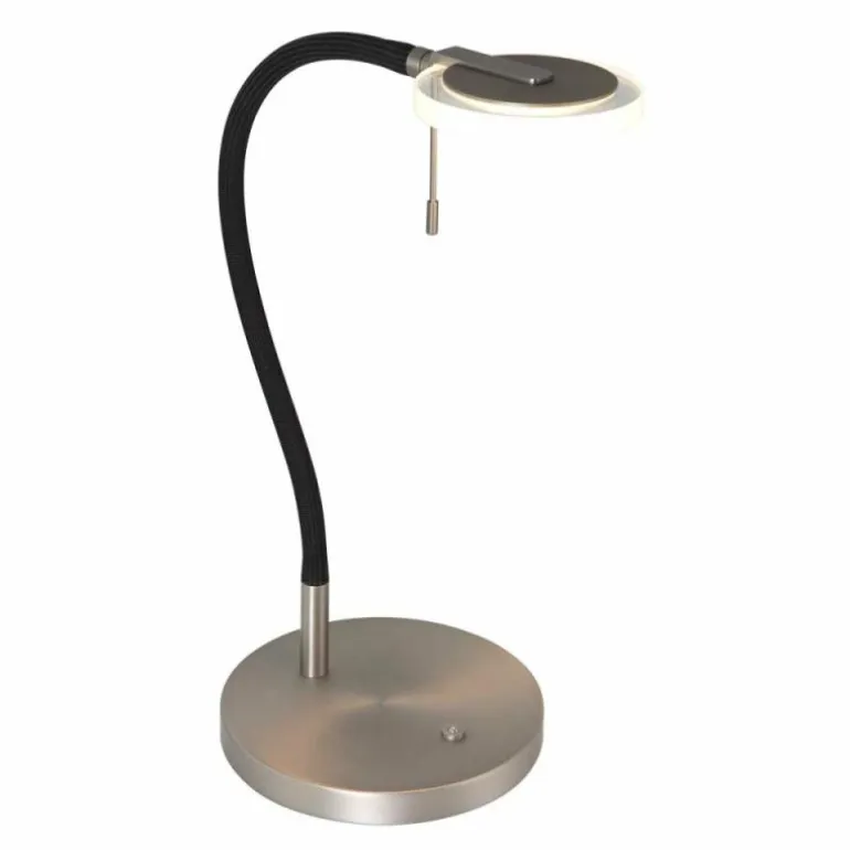 Lampe de table Steinhauer Turound LED Acier brossé, 1 lumière