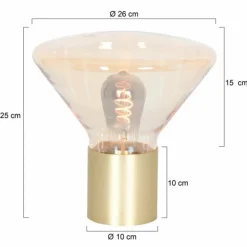 Lampe de table Steinhauer Ambiance Laiton, 1 lumière