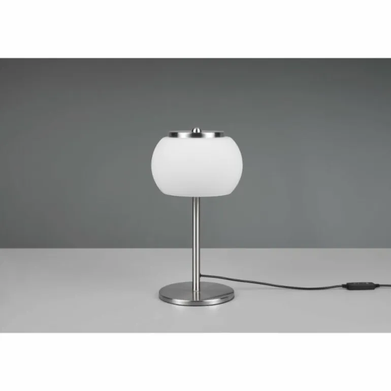 Lampe de table Trio Madison LED Nickel mat, 1 lumière