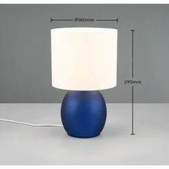 Lampe de table Trio VELA Bleu, 1 lumière