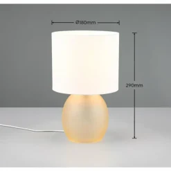 Lampe de table Trio VELA Brun doré, 1 lumière