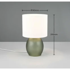 Lampe de table Trio VELA Vert, 1 lumière