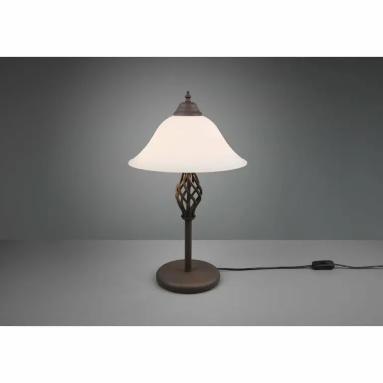 Lampe de table Trio-Leuchten Rustica Rouille, 2 lumières