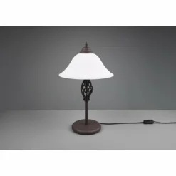 Lampe de table Trio-Leuchten Rustica Rouille, 2 lumières