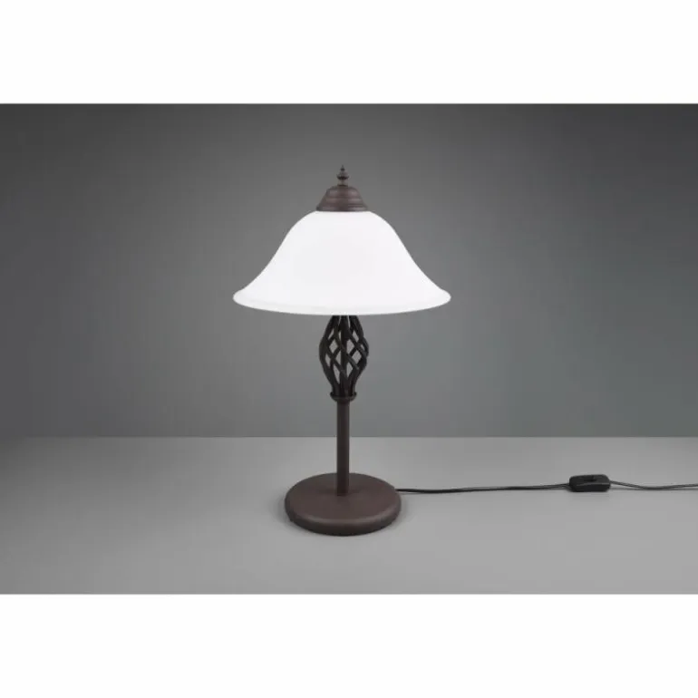 Lampe de table Trio-Leuchten Rustica Rouille, 2 lumières