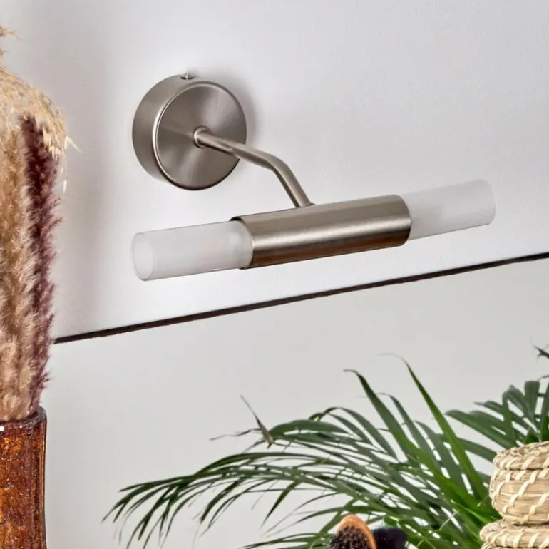 lampe miroir Regensdorf Nickel mat, 2 lumières