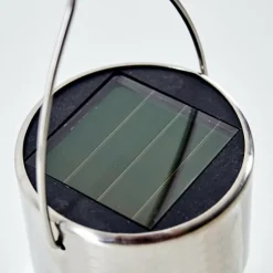 Lampe solaire Falco LED Acier inoxydable, 1 lumière, Changeur de couleurs