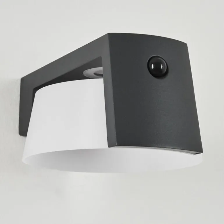 Lampe solaires Lafite LED Anthracite, 1 lumière, Détecteur de mouvement