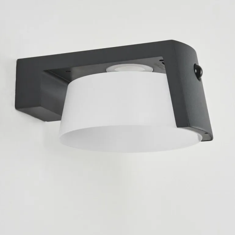Lampe solaires Lafite LED Anthracite, 1 lumière, Détecteur de mouvement