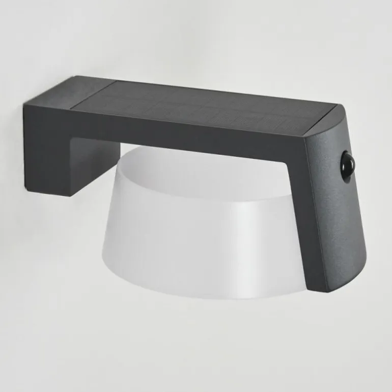 Lampe solaires Lafite LED Anthracite, 1 lumière, Détecteur de mouvement