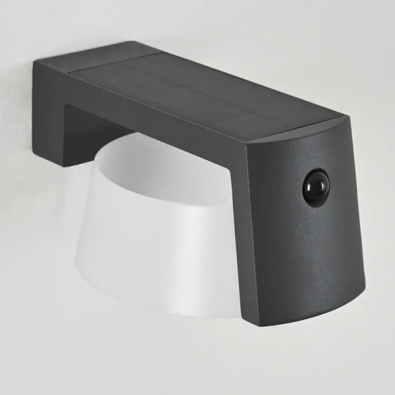 Lampe solaires Lafite LED Anthracite, 1 lumière, Détecteur de mouvement
