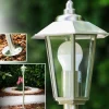 Lampe sur pied d'extérieur MOSKAU Acier inoxydable, 1 lumière