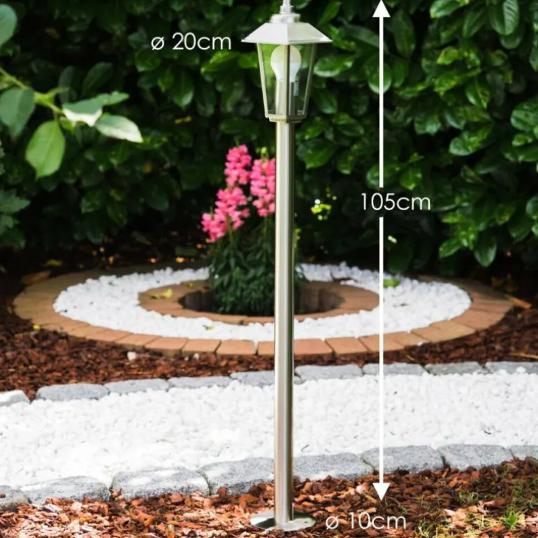 Lampe sur pied d'extérieur MOSKAU Acier inoxydable, 1 lumière