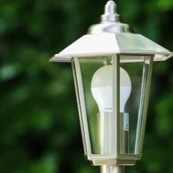Lampe sur pied d'extérieur MOSKAU Acier inoxydable, 1 lumière