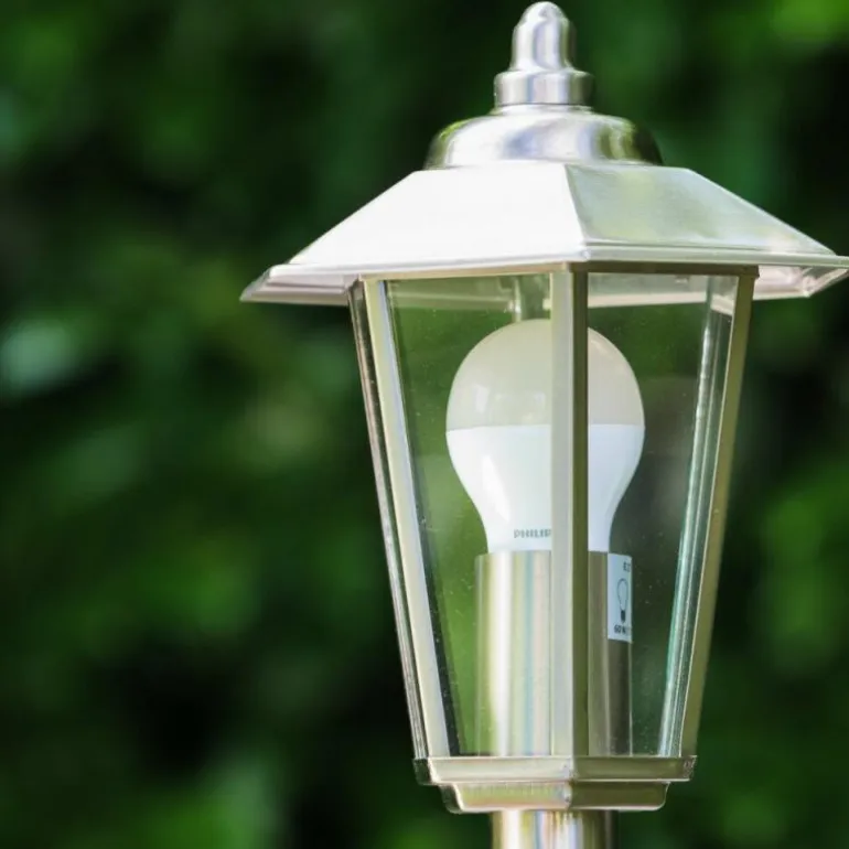 Lampe sur pied d'extérieur MOSKAU Acier inoxydable, 1 lumière