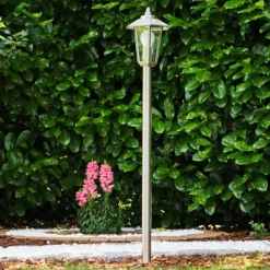 Lampe sur pied d'extérieur MOSKAU Acier inoxydable, 1 lumière