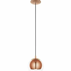 Lampe suspendue Eglo ROCAMAR Cuivre, 1 lumière