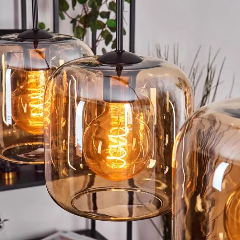 Lauden Suspension Ambre, 3 lumières