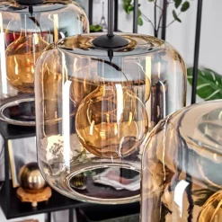 Lauden Suspension Ambre, Clair, 4 lumières
