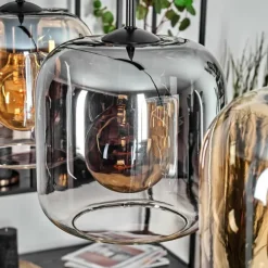 Lauden Suspension Ambre, Clair, Fumé, 3 lumières