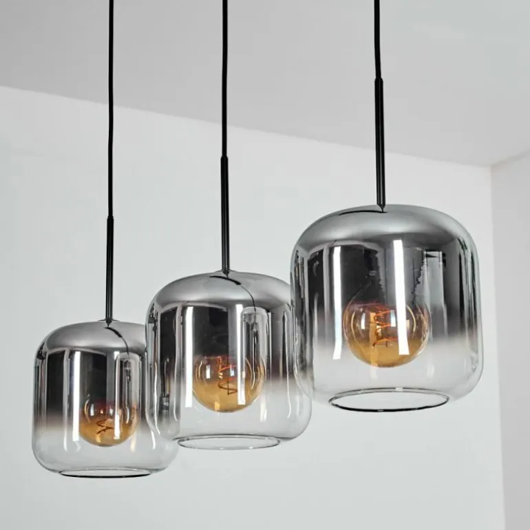 Lauden Suspension Chrome, Clair, 3 lumières