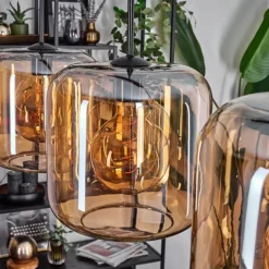 Lauden Suspension Noir, 4 lumières