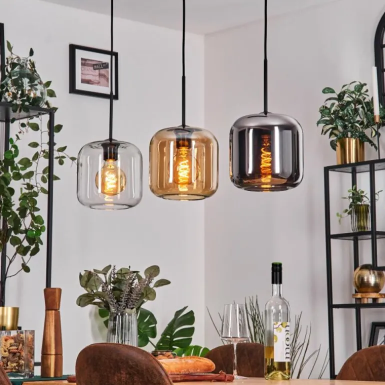 Lauden Suspension Noir, 3 lumières