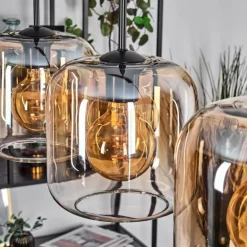 Lauden Suspension Noir, 4 lumières