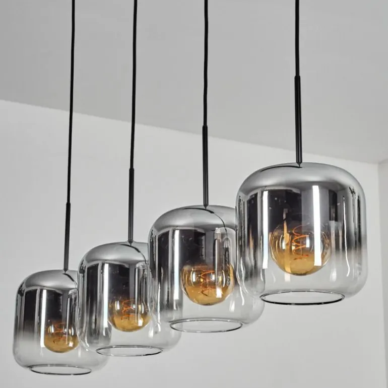Lauden Suspension Noir, 4 lumières