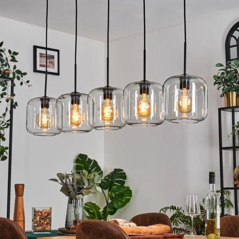 Lauden Suspension Noir, 5 lumières
