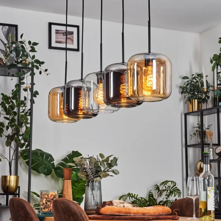 Lauden Suspension Noir, 5 lumières