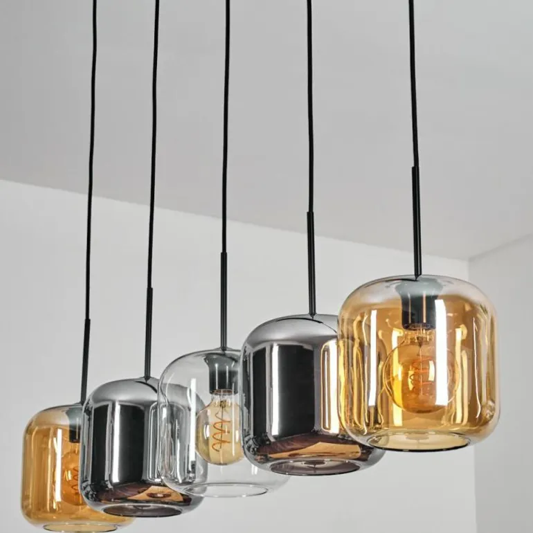 Lauden Suspension Noir, 5 lumières