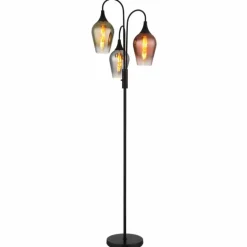 Lavus Lampadaire Luminaires Globo Lighting Noir, 3 lumières